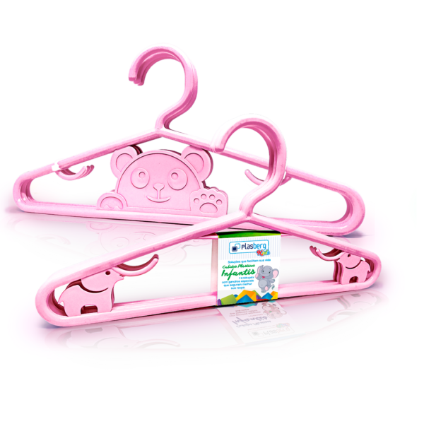 Cabide Infantil Rosa
