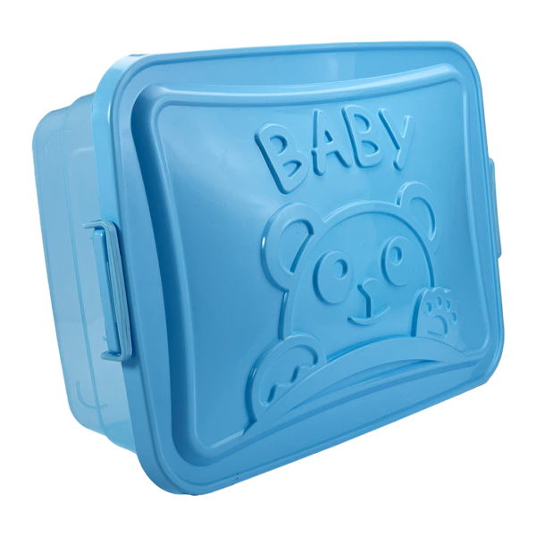 Caixa Baby Multiuso Translúcida Azul - Imagem 4