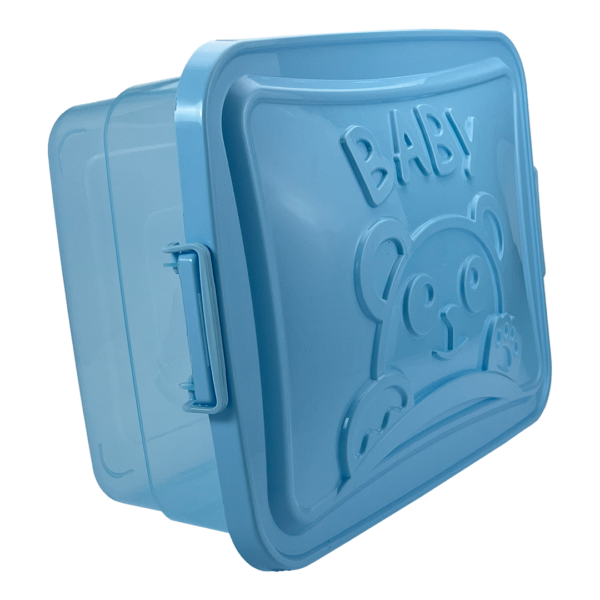 Caixa Baby Multiuso Translúcida Azul - Imagem 3