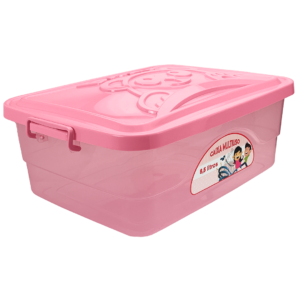 Caixa Baby Multiuso Translúcida Rosa