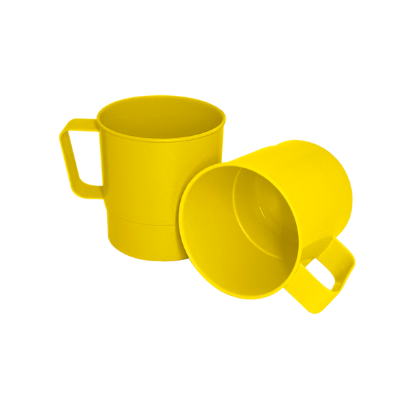 Caneca Plástica Amarela