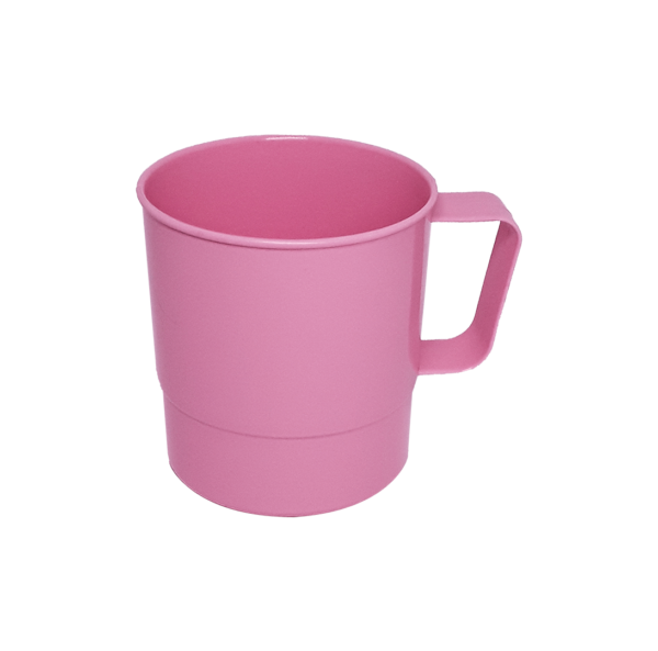 Caneca Plástica Rosa Bebê - Imagem 2