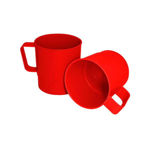 Caneca Plástica Vermelho - Imagem 2