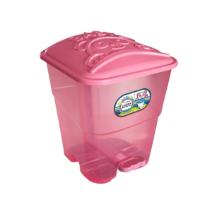 Lixeira Baby Translúcido Rosa 7,5L