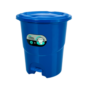 Lixeira Redonda Azul