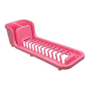 Escorredor de Prato Compacto Rosa