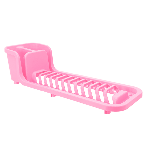 Escorredor de Prato Compacto Rosa - Imagem 2