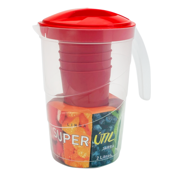 Kit Jarra 2L + 6 copos