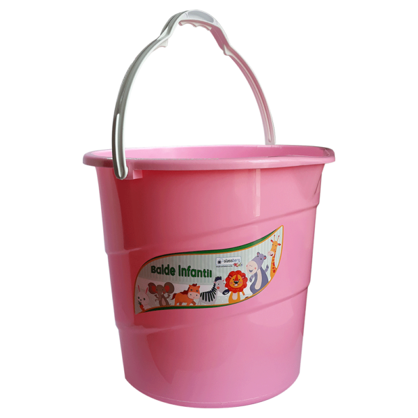 Balde Infantil Rosa 7,5L