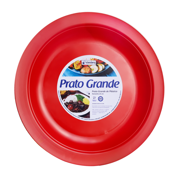 Prato Grande Vermelho - Imagem 3