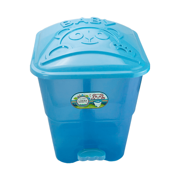 Lixeira Baby Translúcido Azul 7,5 L