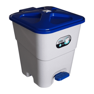 Lixeira C/Tampa Estrela Azul