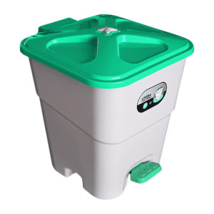 Lixeira C/Tampa Estrela Verde