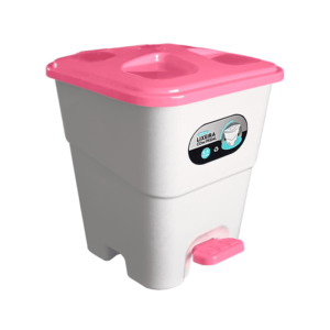 Lixeira C/Pedal Tampa Rosa 7,5 L