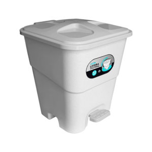 Lixeira com Pedal Branca 7,5 L