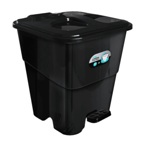 Lixeira C/Pedal Preta 14 L